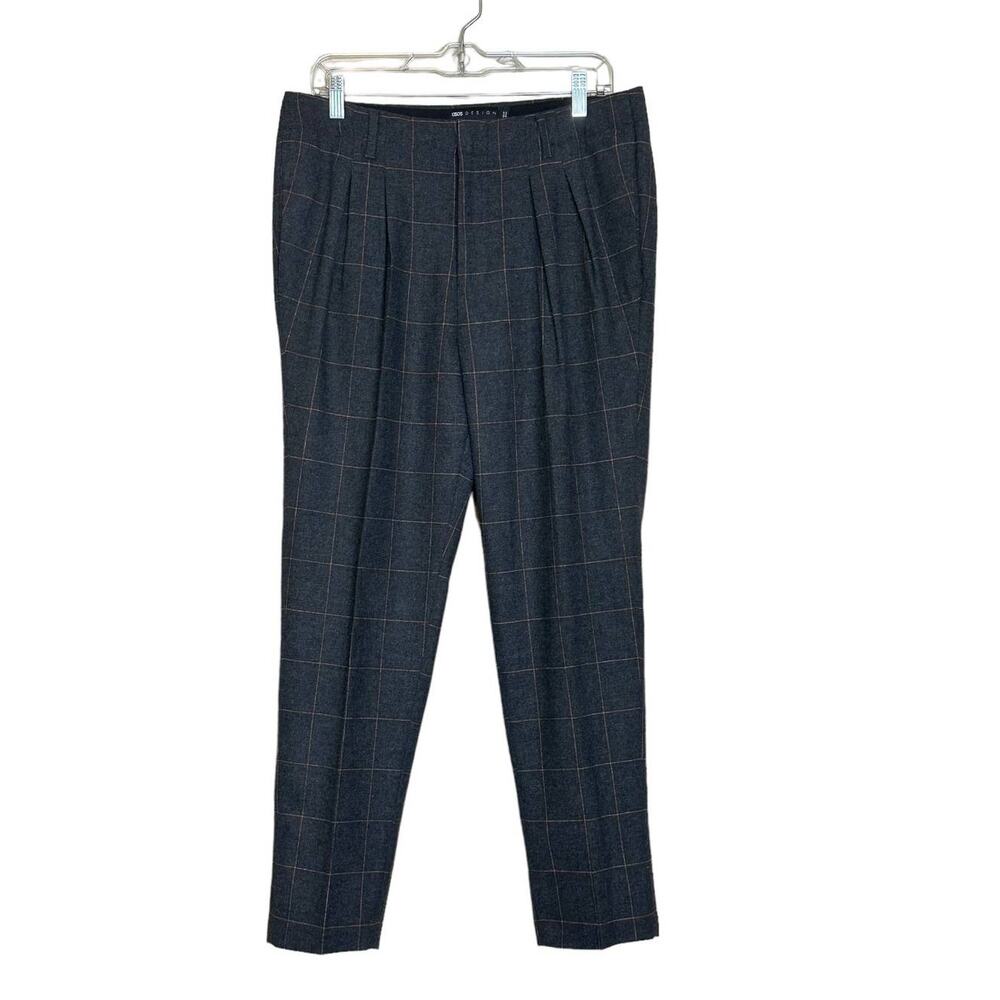 Asos Design men gray plaid pleated pants size waist 32